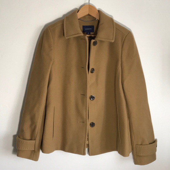 Lands' End Jackets & Blazers - Lands End wool and cashmere pea coat